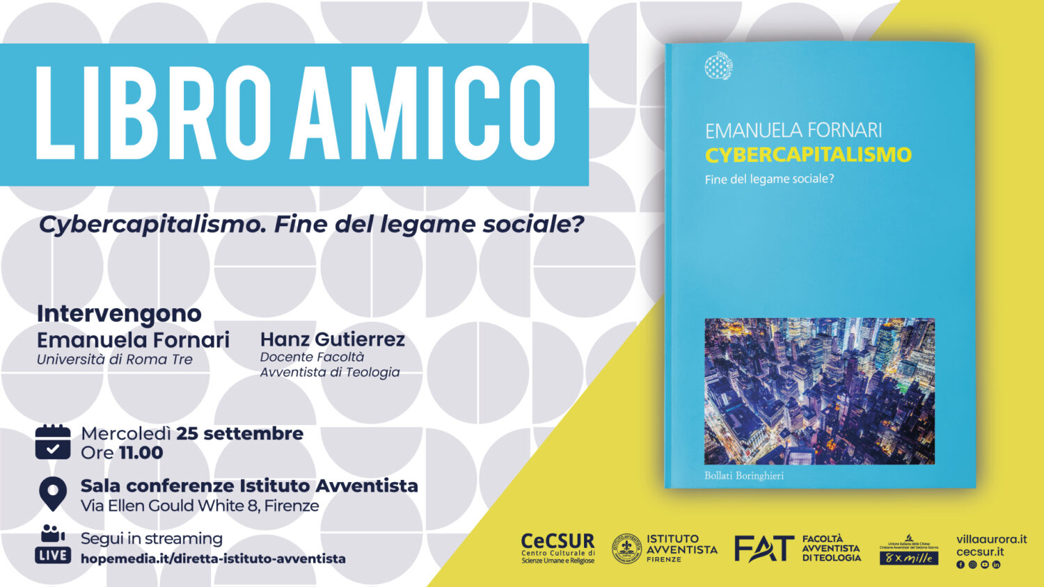 "Libro Amico" presenta: "Cybercapitalismo. Fine del legame sociale?"