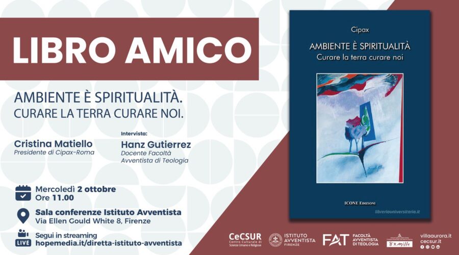 "Libro amico": "Ambiente è spiritualità. Curare la terra curare noi"